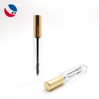 10ml square shape glass mascara bottle with aluminum cap