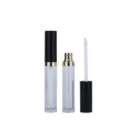 Eco friendly custom round lip gloss tubes plastic big applicator containers bottle lipgloss tube