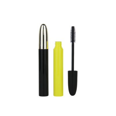 Black bullet slim mascara cosmetic bottles packing tube with silicone brush