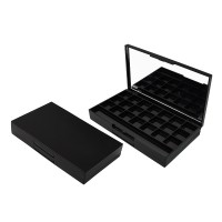 Wholesale new design make up cosmetic eyeshadow case/palette eyeshadow packing 21 colors double layer