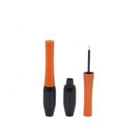 Unique empty liquid round plastic eye liner packaging oem black eyeliner tube with applicator