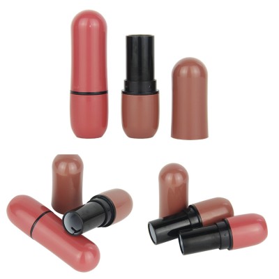 Heyi custom logo eco friendly plastic round lip stick tube container lipstick tubes