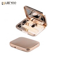 PA-1028 Empty makeup eyeshadow container eyeshadow palette packaging gold