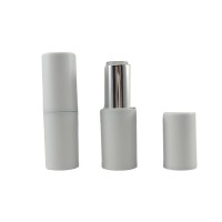 Low price Cheap Circular Round magnetic lipstick tube white lipstick cases