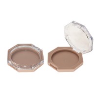 Newest unique luxury make up empty hexagon eyeshadow case blusher case new packaging without mirror high lighter case