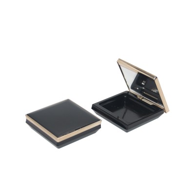 Wholesale cosmetic empty bb cushion box packaging square compact powder case with mirror